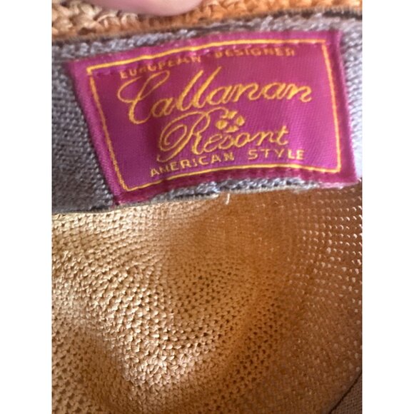 Callanan Resort European Style Raffia Straw Sun Hat Coastal Summer Resort - Picture 5 of 5